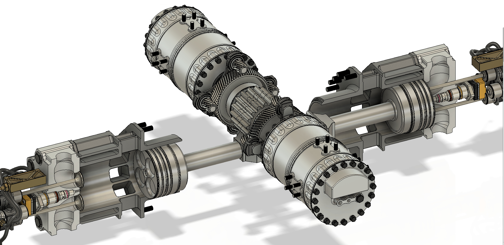 pulsated synchronous motor free piston gear motor
